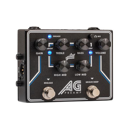 Aguilar AG Preamp Analog Bass Preamp and DI pedal angled