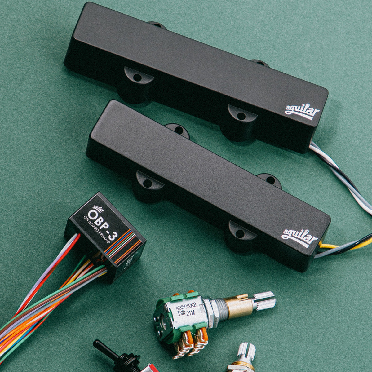 Aguilar DCB 4J dual ceramic j bass pickup set