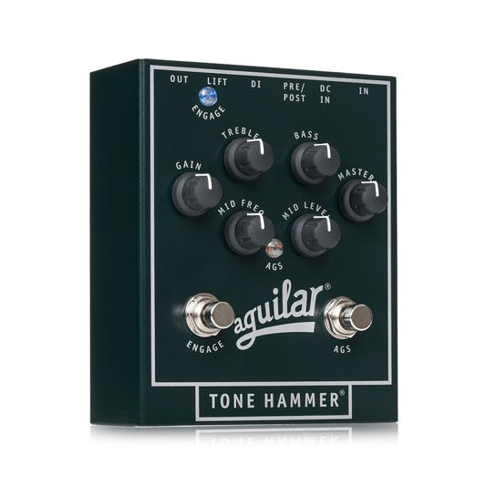 Aguilar Tone Hammer Preamp Direct Box Bass pedal angled