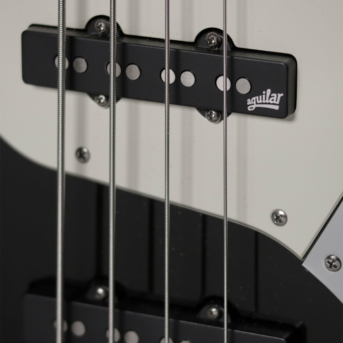 Aguilar 4J-60 J bass pickup on bass guitar close up